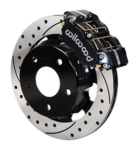 Wilwood Dynapro Radial Front Drag Brake Kit 11.75" Drilled & Slotted Black Anodize (93-02 Camaro) 140-10787-D