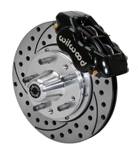 Wilwood Forged Dynalite Pro Series Front Brake Kit 11" Drilled & Slotted (84-93 Mustang) 140-11018-D