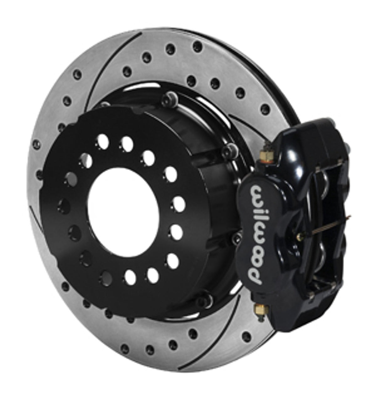 Wilwood Forged Dynalite Pro Series Rear Brake Kit 8.8 2.5 Offset Drilled & Slotted (73-94 Mustang) 140-3018-D
