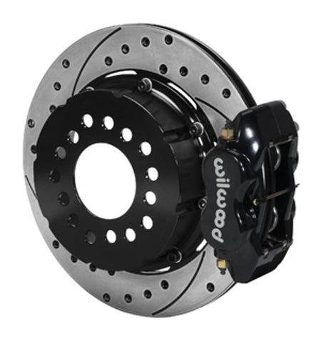 Wilwood Forged Dynalite Pro Series Rear Brake Kit 8.8 2.5 Offset Drilled & Slotted (73-94 Mustang) 140-3018-D