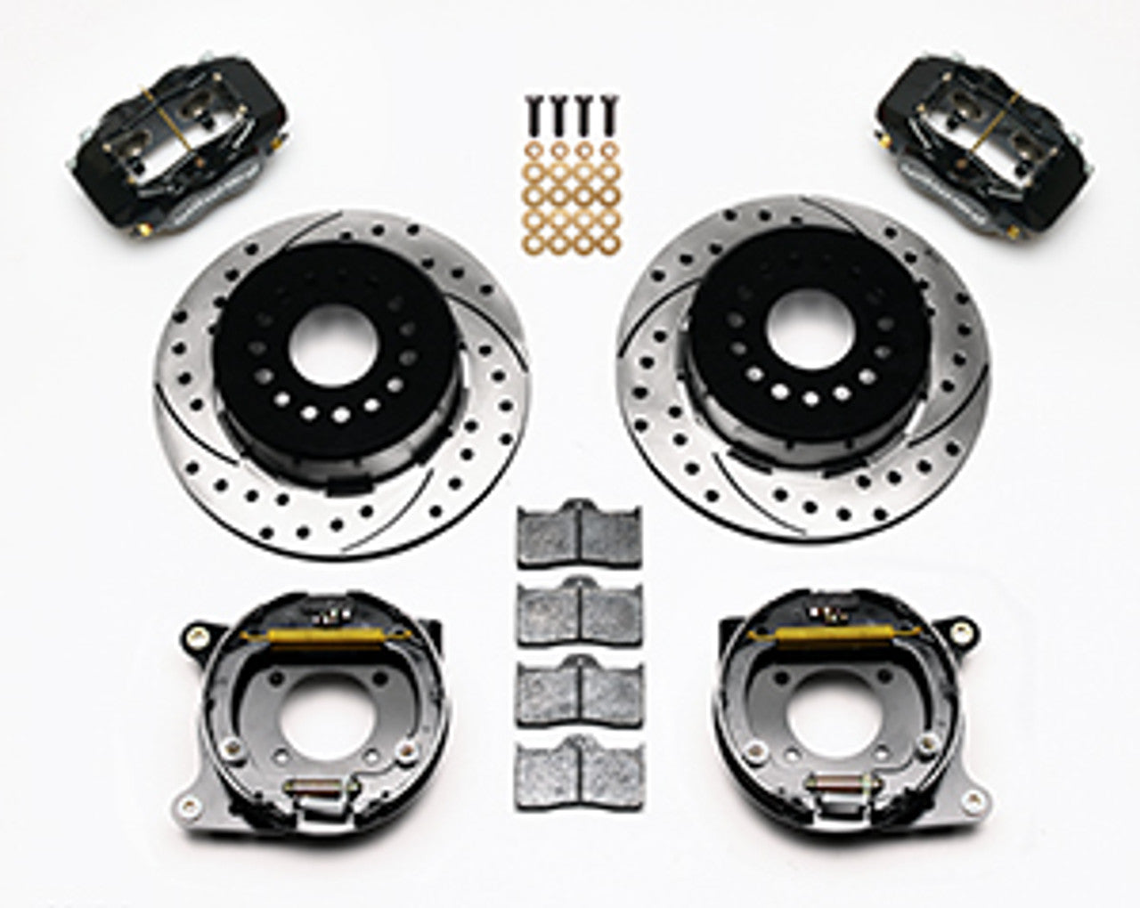 Wilwood Forged Dynalite Rear Parking Brake Kit 12.19" Drilled & Slotted (93-97 Camaro) 140-7148-D