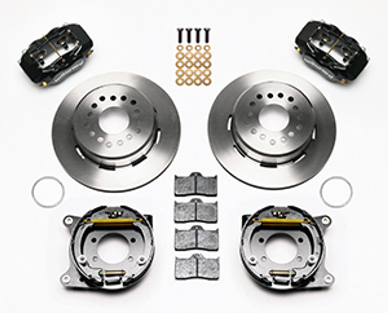 Wilwood Forged Dynalite Rear Parking Brake Kit 8.8 2.5 Offset (73-94 Mustang) 140-7146