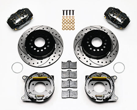 Wilwood Forged Dynalite Rear Parking Brake Kit 8.8 2.5 Offset SRP Drilled (73-94 Mustang) 140-7146-D
