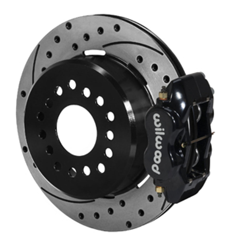 Wilwood Forged Dynalite Rear Parking Brake Kit 8.8 2.5 Offset SRP Drilled (73-94 Mustang) 140-7146-D