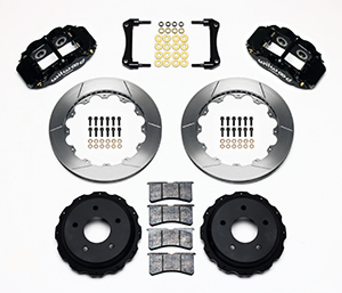 Wilwood Forged Narrow Superlite 4R Big Brake Rear Brake Kit For OE Parking Brake 12.88" Slotted (88-02 Camaro) 140-9830