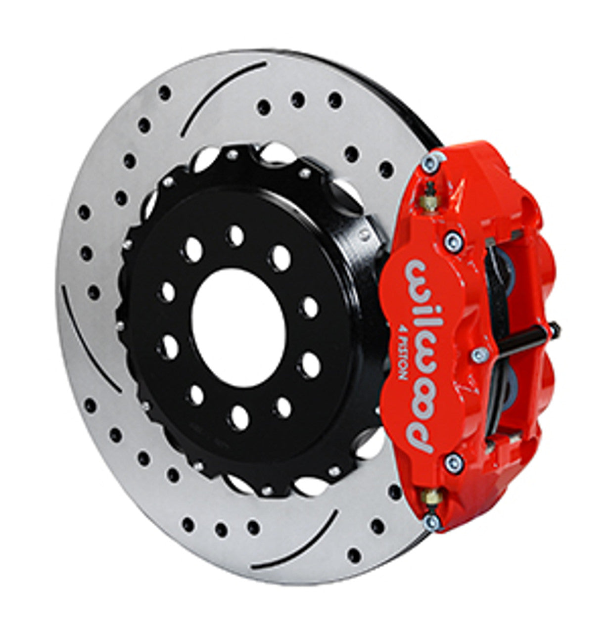 Wilwood Forged Narrow Superlite 4R Big Brake Rear Brake Kit For OE Parking Brake 14" Drilled & Slotted (10-17 Camaro) 140-13648-D