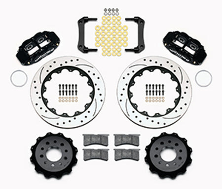 Wilwood Forged Narrow Superlite 4R Big Brake Rear Brake Kit For OE Parking Brake 14" Drilled & Slotted (10-17 Camaro) 140-13648-D