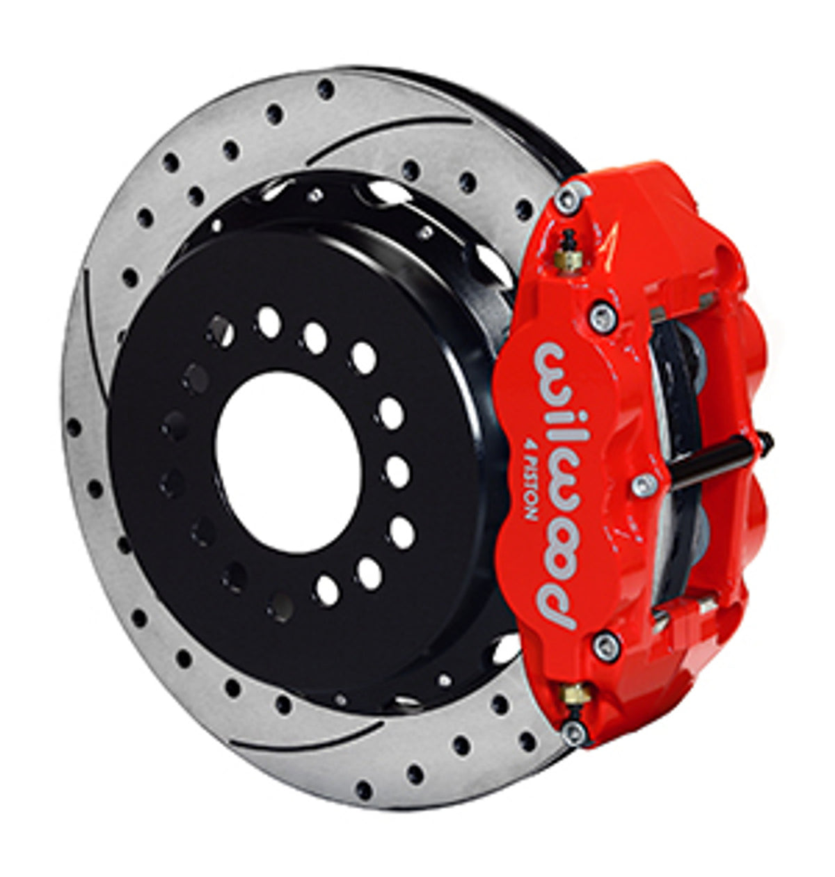 Wilwood Forged Narrow Superlite 4R Big Brake Rear Parking Brake Kit 12.88" Drilled & Slotted (73-94 Mustang) 140-9223-D