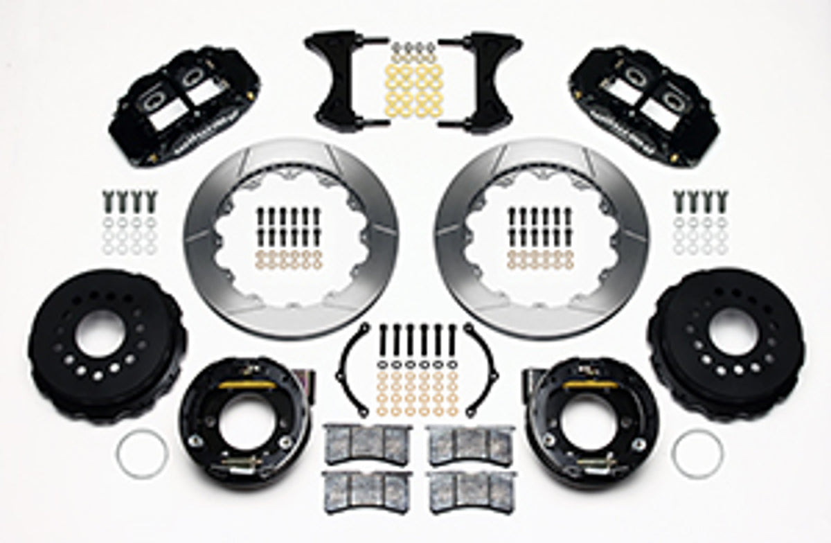 Wilwood Forged Narrow Superlite 4R Big Brake Rear Parking Brake Kit 12.88" Slotted (05-14 Mustang) 140-9221