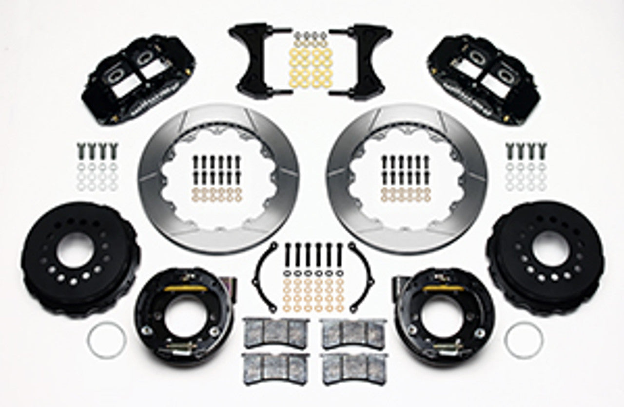 Wilwood Forged Narrow Superlite 4R Big Brake Rear Parking Brake Kit 12.88" Slotted (05-14 Mustang) 140-9221