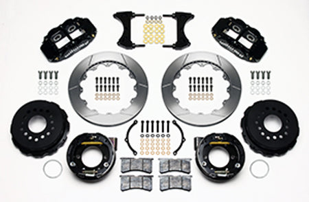 Wilwood Forged Narrow Superlite 4R Big Brake Rear Parking Brake Kit 12.88" Slotted (05-14 Mustang) 140-9221