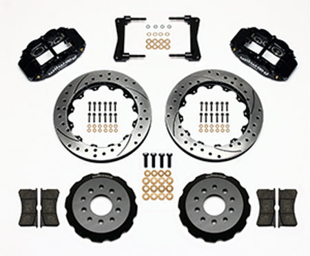 Wilwood Forged Narrow Superlite 6R Big Brake Front Brake Kit Hat 13.06" Drilled & Slotted (05-14 Mustang) 140-9109-D