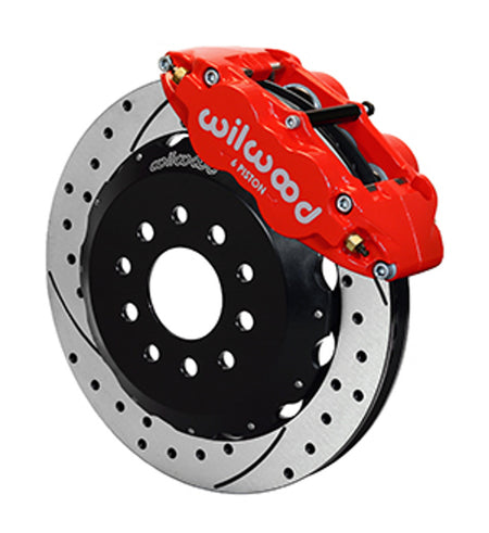 Wilwood Forged Narrow Superlite 6R Big Brake Front Brake Kit Hat 13.06" Drilled & Slotted (93-02 Camaro) 140-9833-D