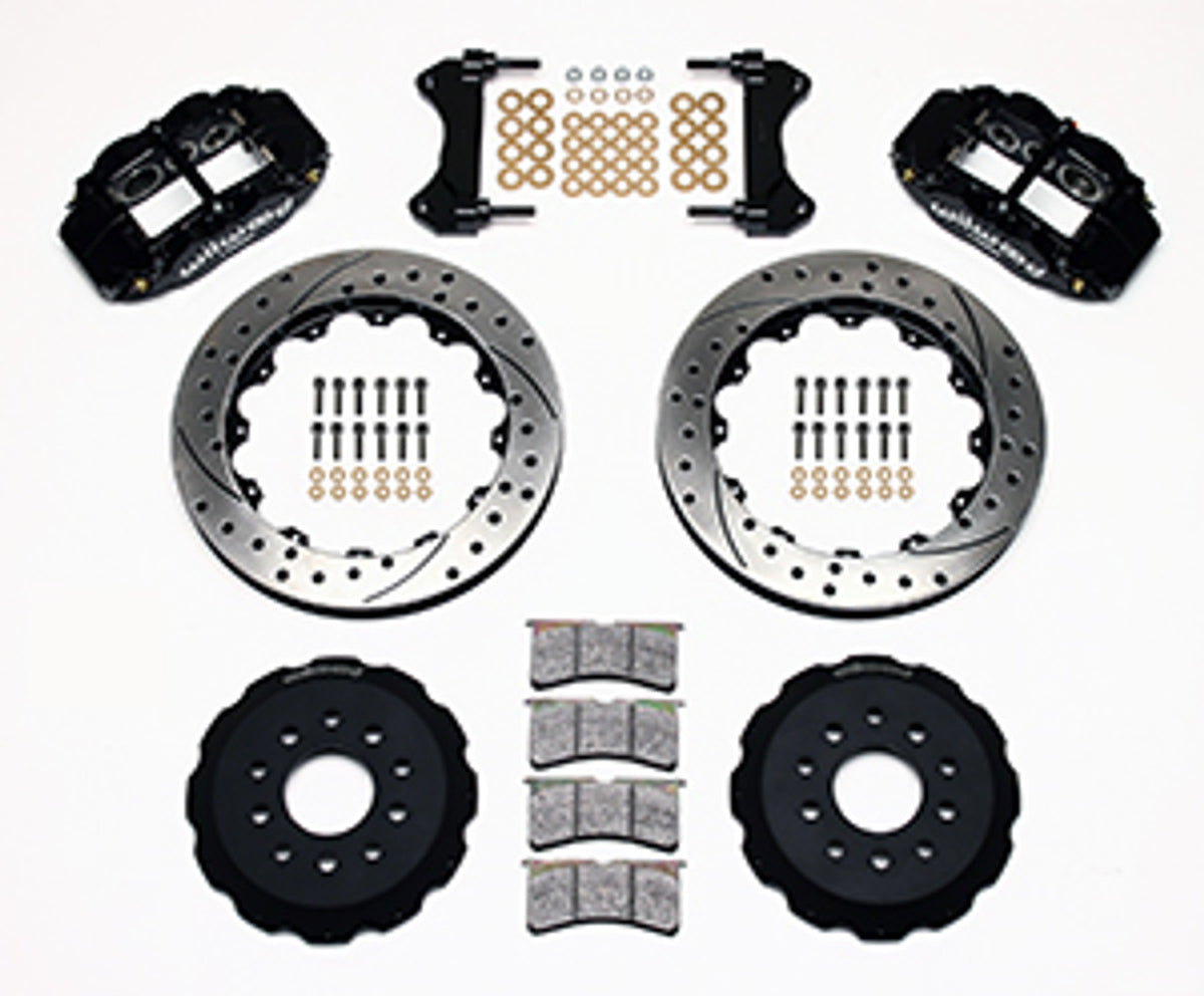 Wilwood Forged Narrow Superlite 6R Big Brake Front Brake Kit Hat 13.06" Drilled & Slotted (93-02 Camaro) 140-9833-D