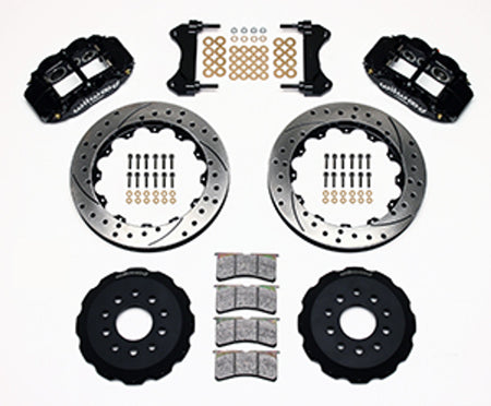 Wilwood Forged Narrow Superlite 6R Big Brake Front Brake Kit Hat 13.06" Drilled & Slotted (93-02 Camaro) 140-9833-D