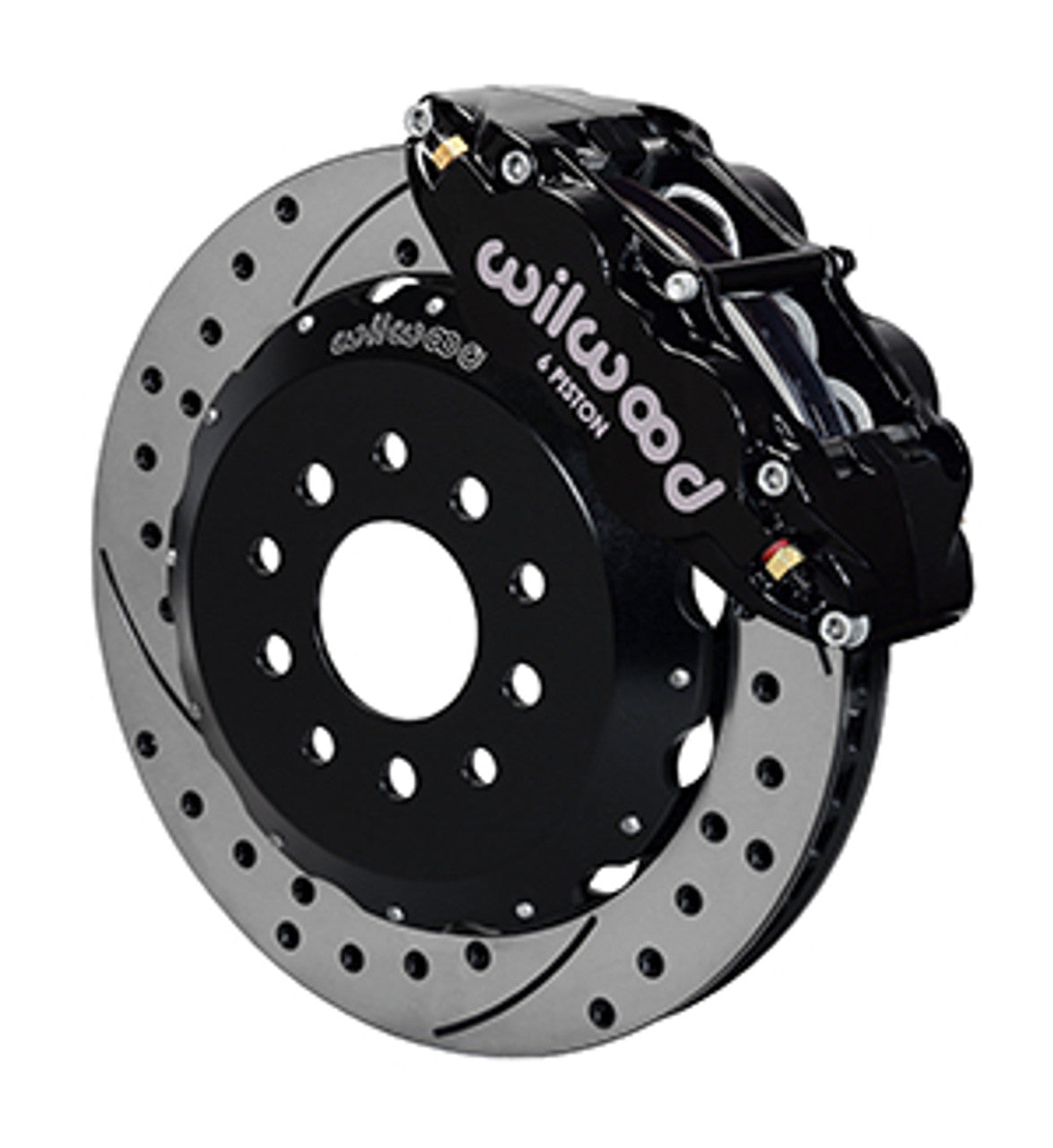 Wilwood Forged Narrow Superlite 6R Big Brake Front Brake Kit Hat 14" Drilled & Slotted (05-14 Mustang) 140-9110-D
