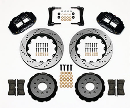 Wilwood Forged Narrow Superlite 6R Big Brake Front Brake Kit Hat 14" Drilled & Slotted (05-14 Mustang) 140-9110-D