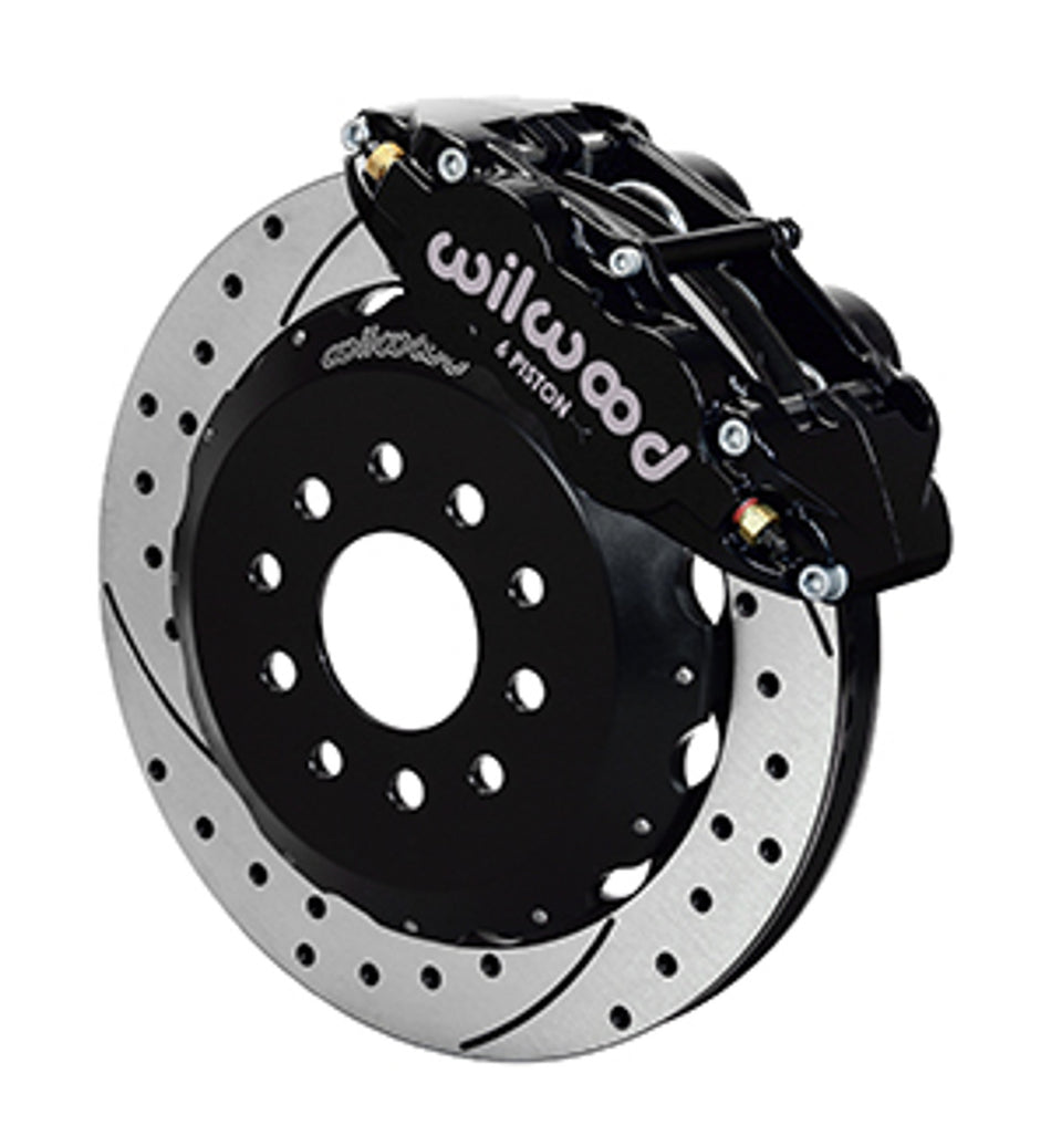 Wilwood Forged Narrow Superlite 6R Big Brake Front Brake Kit Hat 14" Drilled & Slotted (93-02 Camaro) 140-9834-D