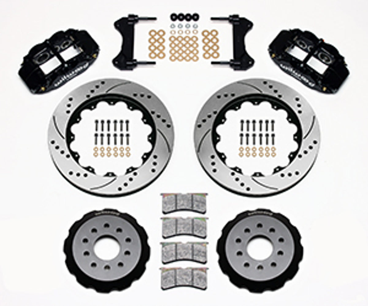 Wilwood Forged Narrow Superlite 6R Big Brake Front Brake Kit Hat 14" Drilled & Slotted (93-02 Camaro) 140-9834-D