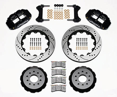 Wilwood Forged Narrow Superlite 6R Big Brake Front Brake Kit Hat 14" Drilled & Slotted (93-02 Camaro) 140-9834-D