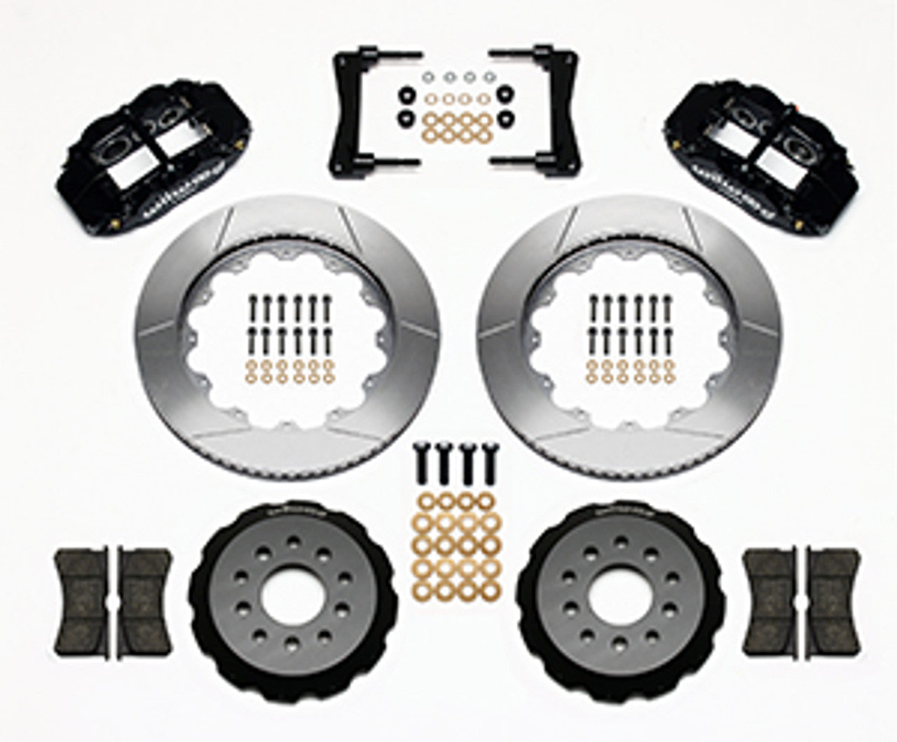 Wilwood Forged Narrow Superlite 6R Big Brake Front Brake Kit Hat 14" Slotted (05-14 Mustang) 140-9110