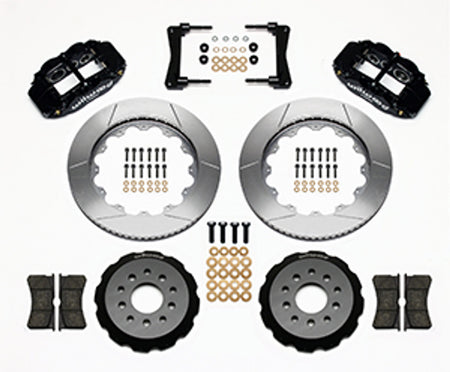 Wilwood Forged Narrow Superlite 6R Big Brake Front Brake Kit Hat 14" Slotted (05-14 Mustang) 140-9110