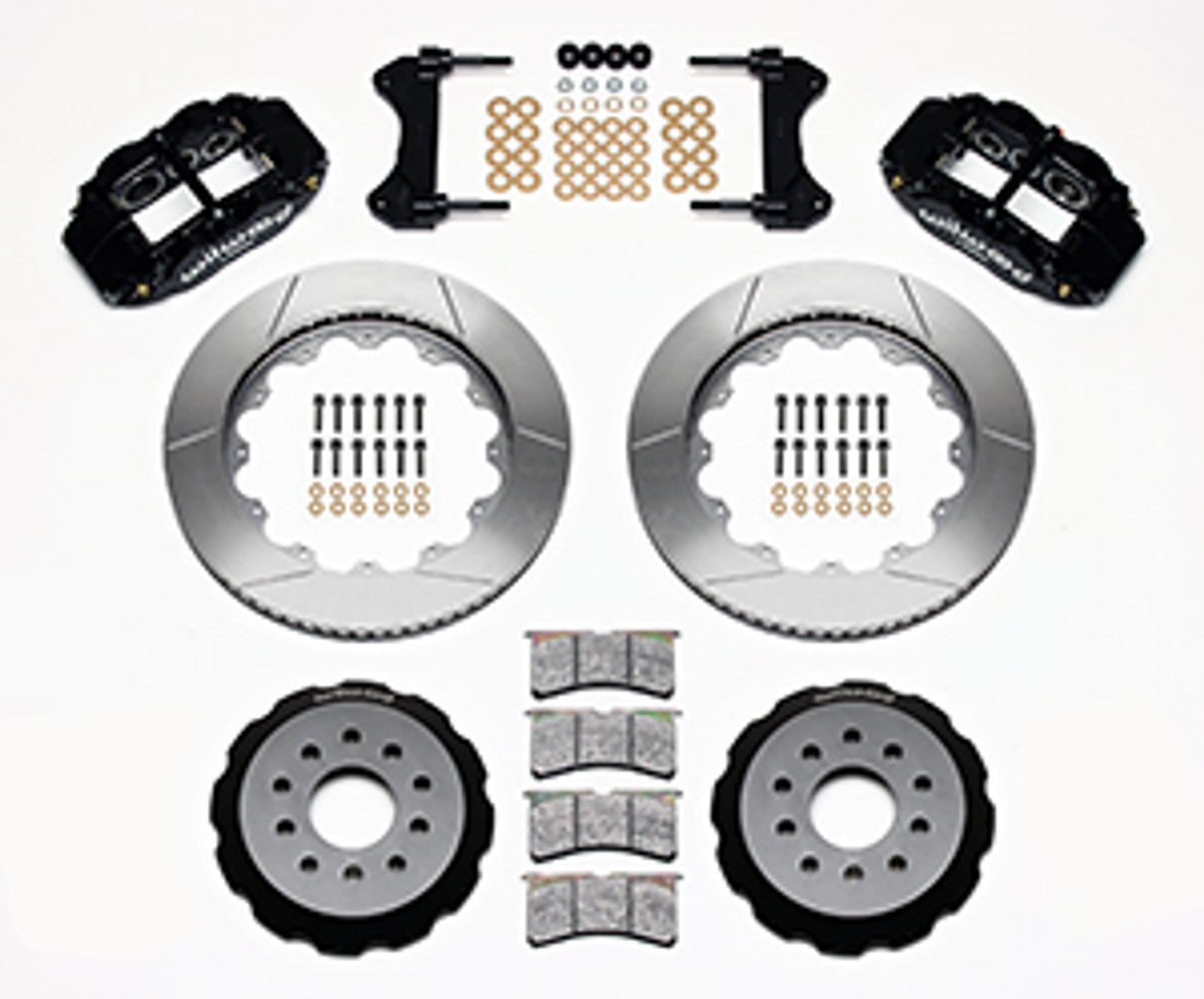 Wilwood Forged Narrow Superlite 6R Big Brake Front Brake Kit Hat 14" Slotted (93-02 Camaro) 140-9834