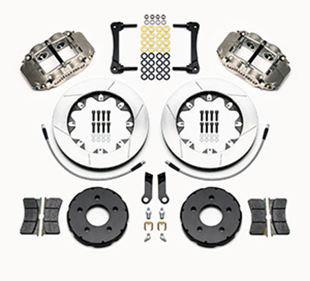Wilwood Forged Superlite 4R Big Brake Front Brake Kit Race 12.19" Slotted Nickel (05-14 Mustang) 140-12508