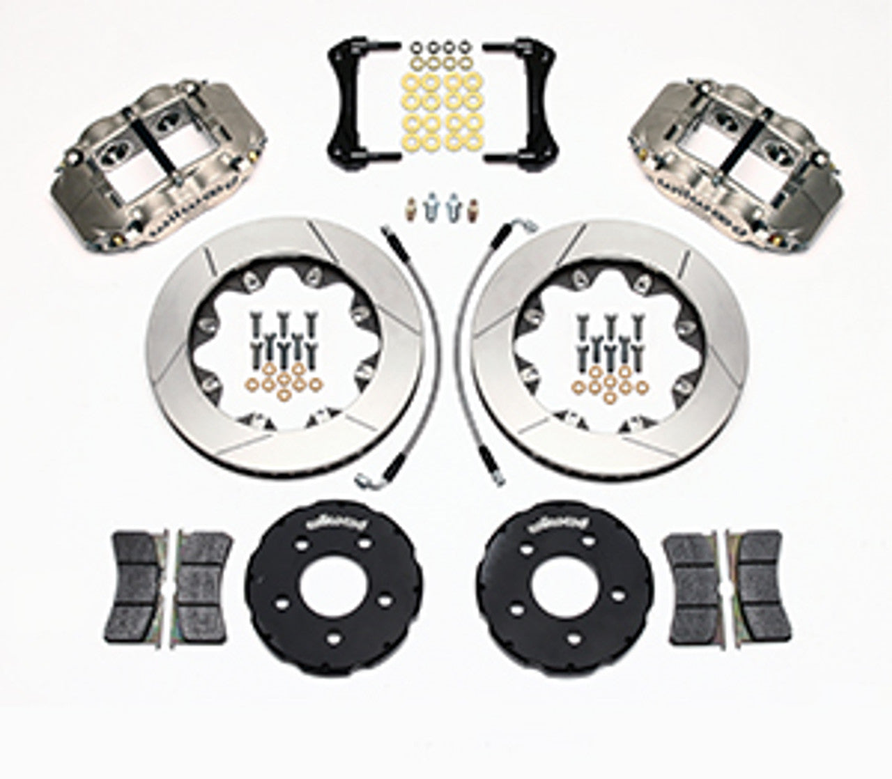 Wilwood Forged Superlite 4R Big Brake Front Brake Kit Race 12.19" Slotted Nickel (94-04 Mustang) 140-10692
