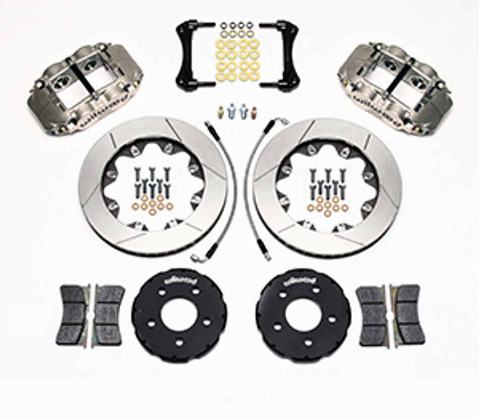 Wilwood Forged Superlite 4R Big Brake Front Brake Kit Race 12.19" Slotted Nickel (94-04 Mustang) 140-10692
