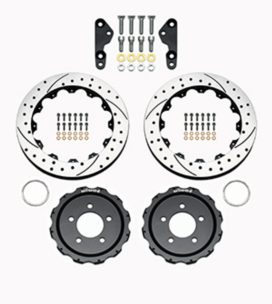Wilwood Promatrix Rear Replacement Rotor Kit 12.88" Drilled & Slotted (05-13 Mustang) 140-12468-D