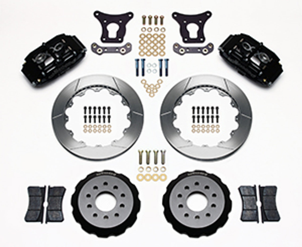 Wilwood Superlite 6 Big Brake Front Brake Kit Hat 12.88" Slotted Black (93-97 Camaro) 140-6743