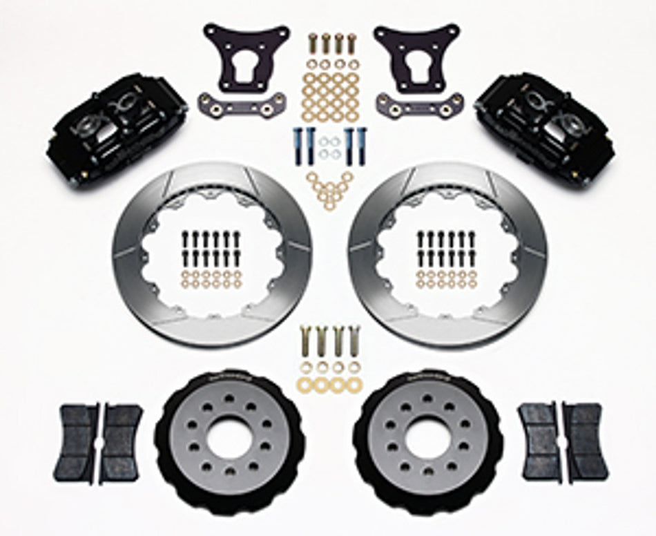 Wilwood Superlite 6 Big Brake Front Brake Kit Hat 12.88" Slotted Black (93-97 Camaro) 140-6743